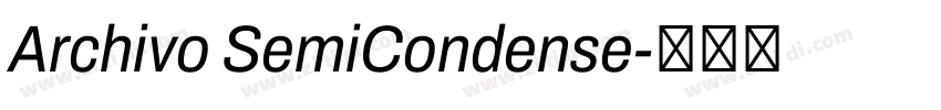 Archivo SemiCondense字体转换